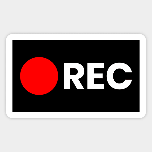 Camera Recording Symbol Minimal Design Sticker by Minimal DM